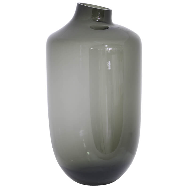 ORGANIC GREY VASE 30CM