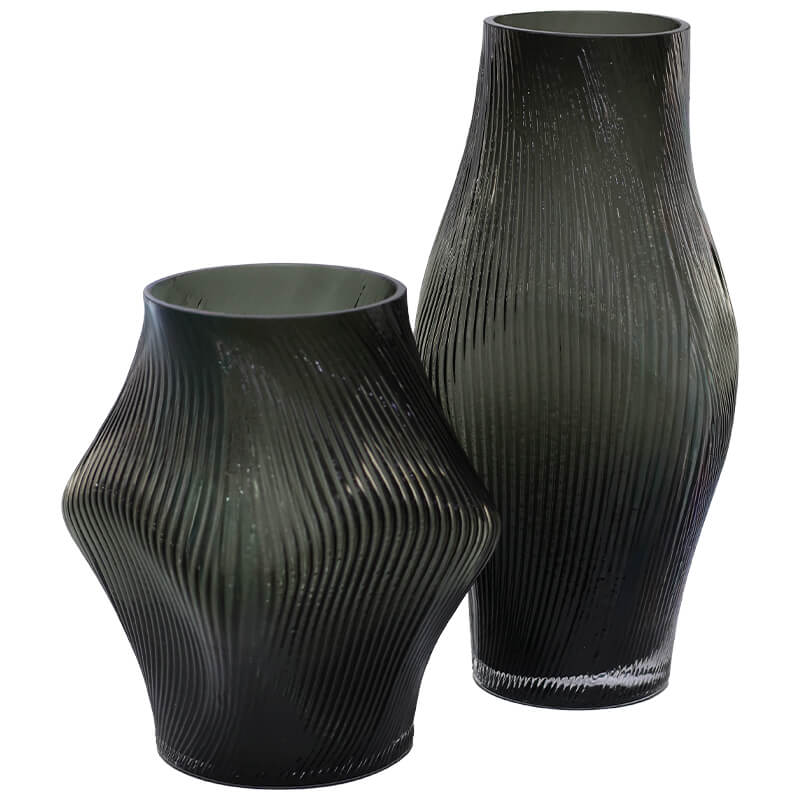 REMI GREY VASE 31CM