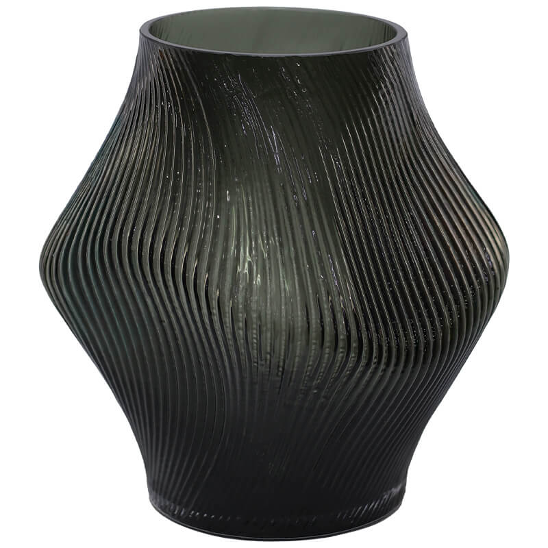 REMI GREY VASE 21CM
