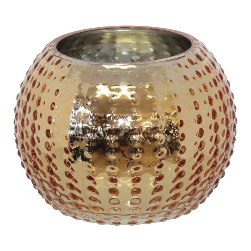 SEA URCHIN GOLD BALL VASE 15X11CM