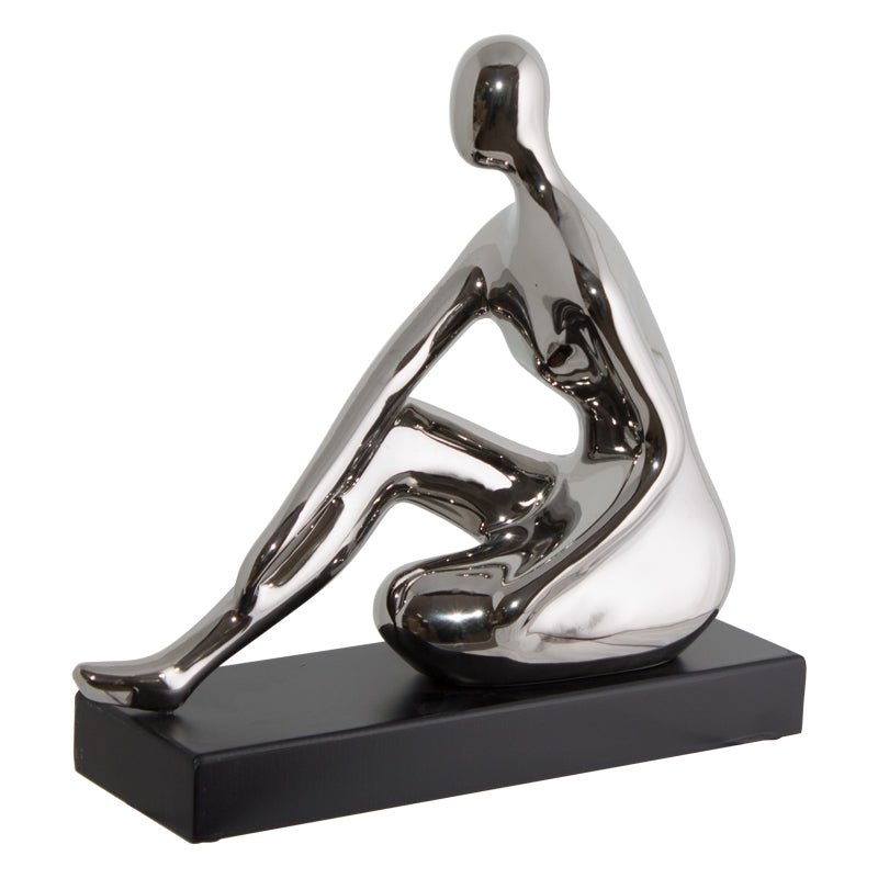 SILVER LADY SITTING 30X32CM
