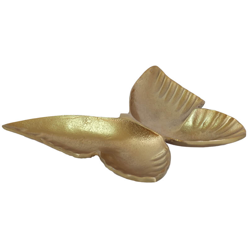GOLD BUTTERFLY TABLE DECOR 29X24CM