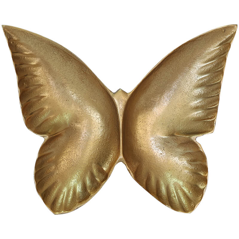 GOLD BUTTERFLY TABLE DECOR 29X24CM