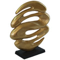 LAVA SCULPTURE GOLD/BLACK 44CM