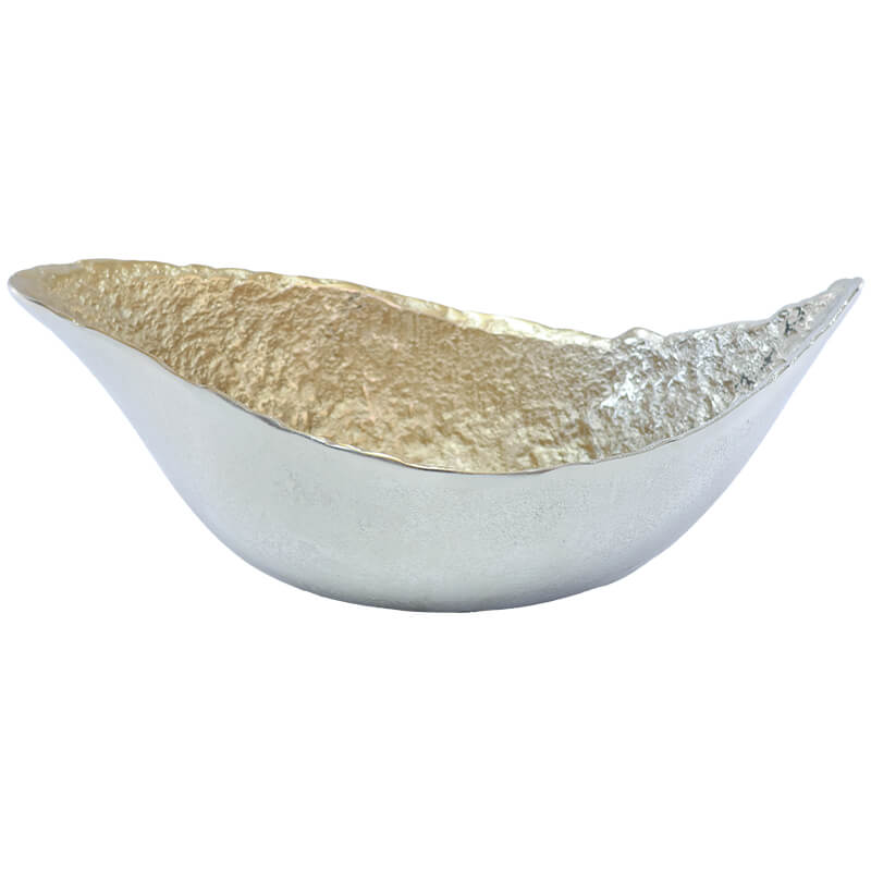 CURVED TWO TONE BOWL 14X38X20CM