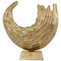 ROUGH GOLD HORN 38X16X41CM