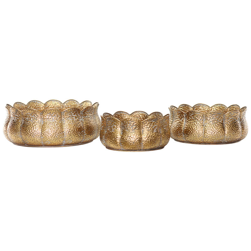 TULIP GOLD POT 39X16CM