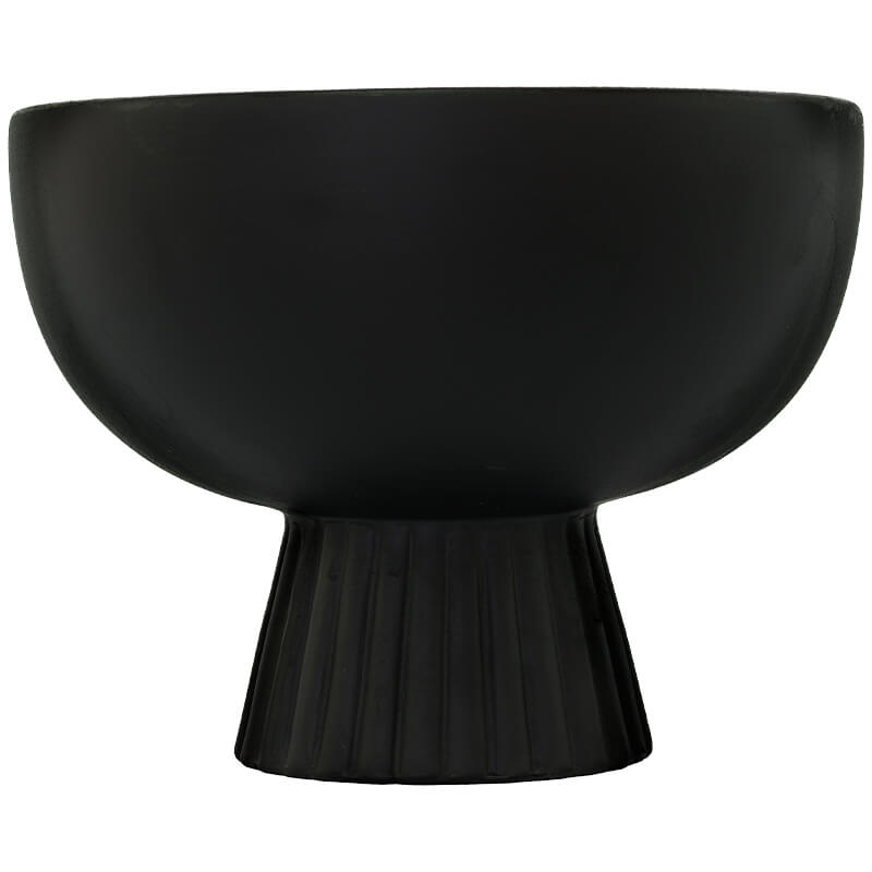 BLACK FTD DECOR BOWL 18X24X24CM