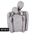 SILVER COUPLE SET/2 25CM