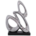 SILVER ANELLI SCULPTURE 38CM