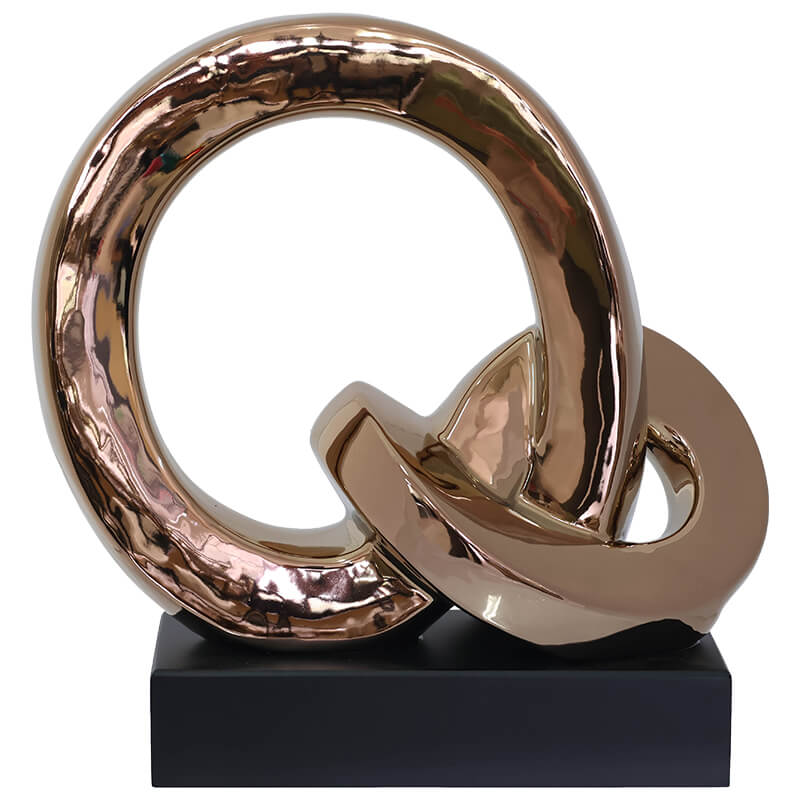 ROSEGOLD RINGS 33CM BLACK BASE