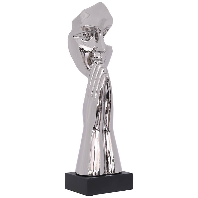 SILVER THINKING MAN 41CM