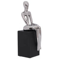 SEATED GIRL MEDITATING 28CM