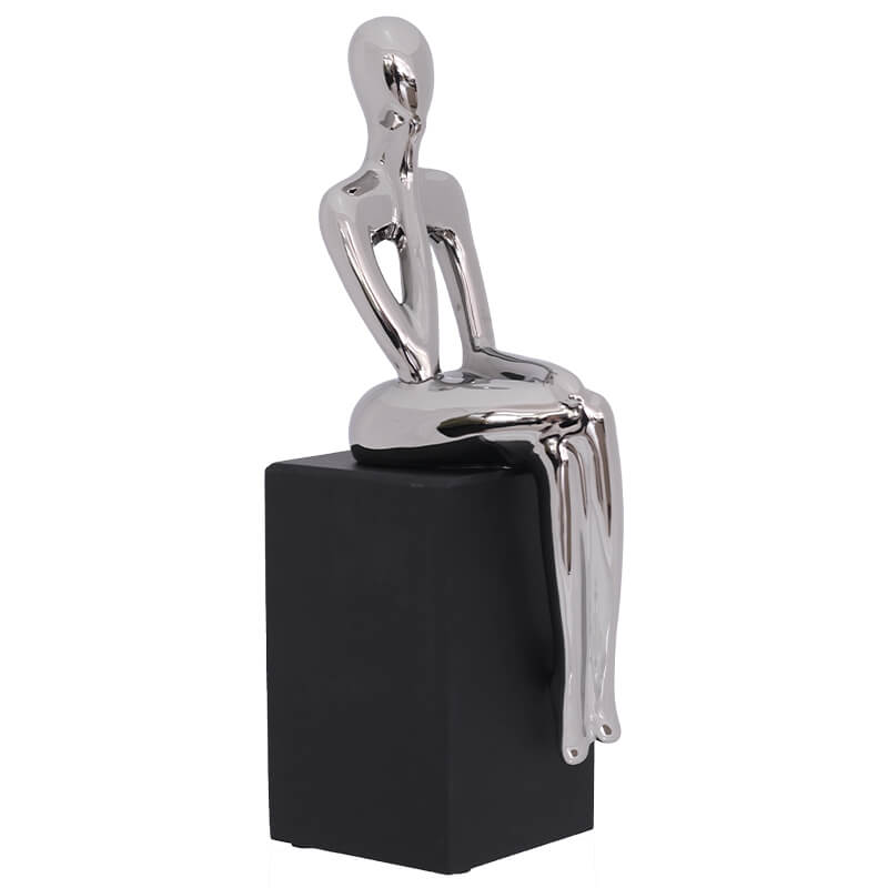 SEATED GIRL MEDITATING 28CM
