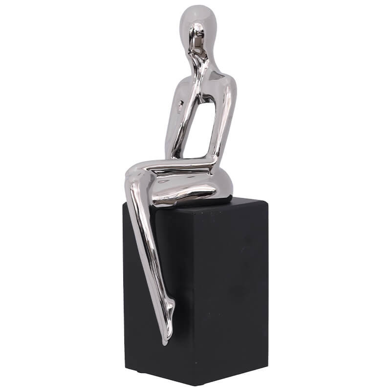 SEATED GIRL MEDITATING 28CM