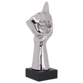SILVER WATCHING LADY 33CM