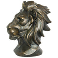 ANT. GOLD LION HEAD 23X16CM