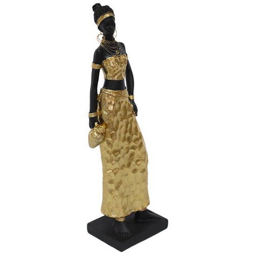AFRICAN GIRL GOLD CHISEL 30CM