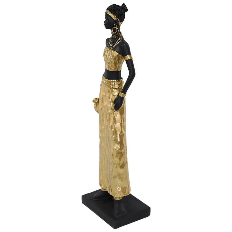 AFRICAN GIRL GOLD CHISEL 30CM