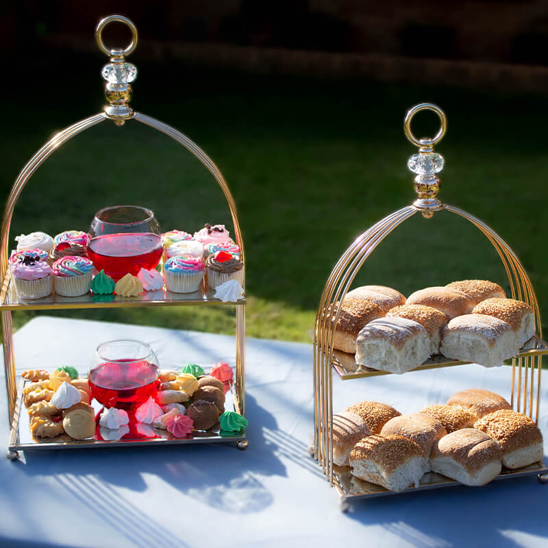 DISPLAY STAND 2 TIER 48X26CM