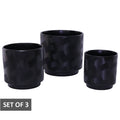 UBUSO BLACK PLANTER SET/3