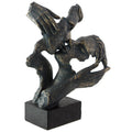 LOVERS KISSING ON PLINTH 28CM