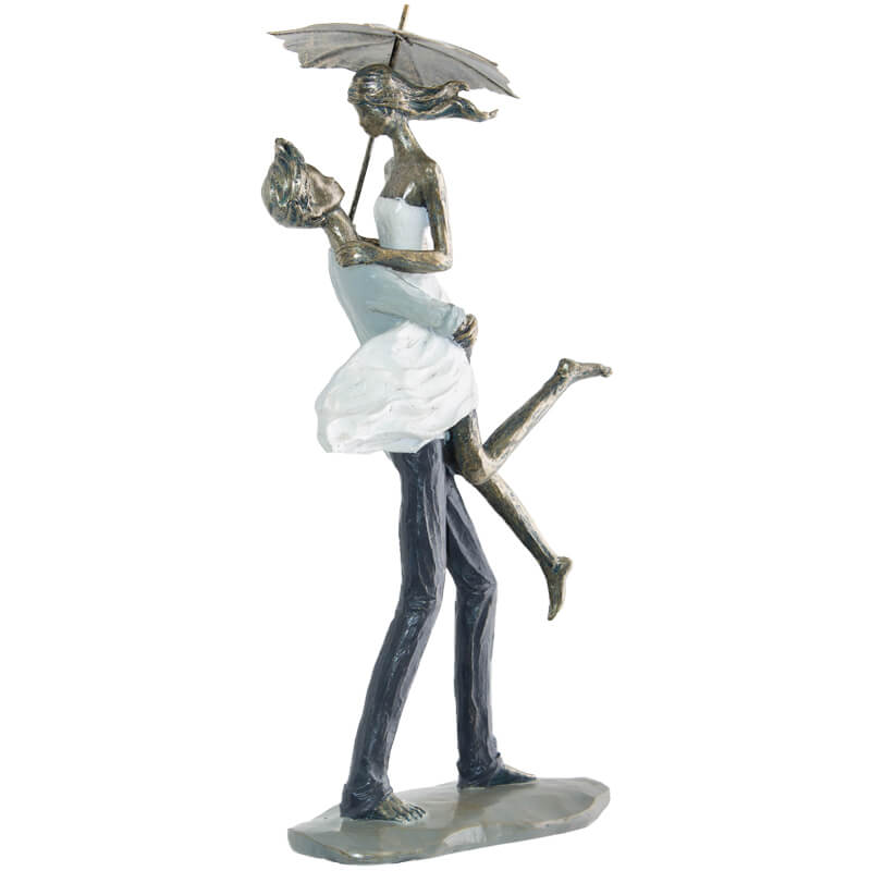LOVERS WITH UMBRELLA 36CM