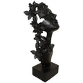 LADY BUTTERFLY ON PLINTH 50CM
