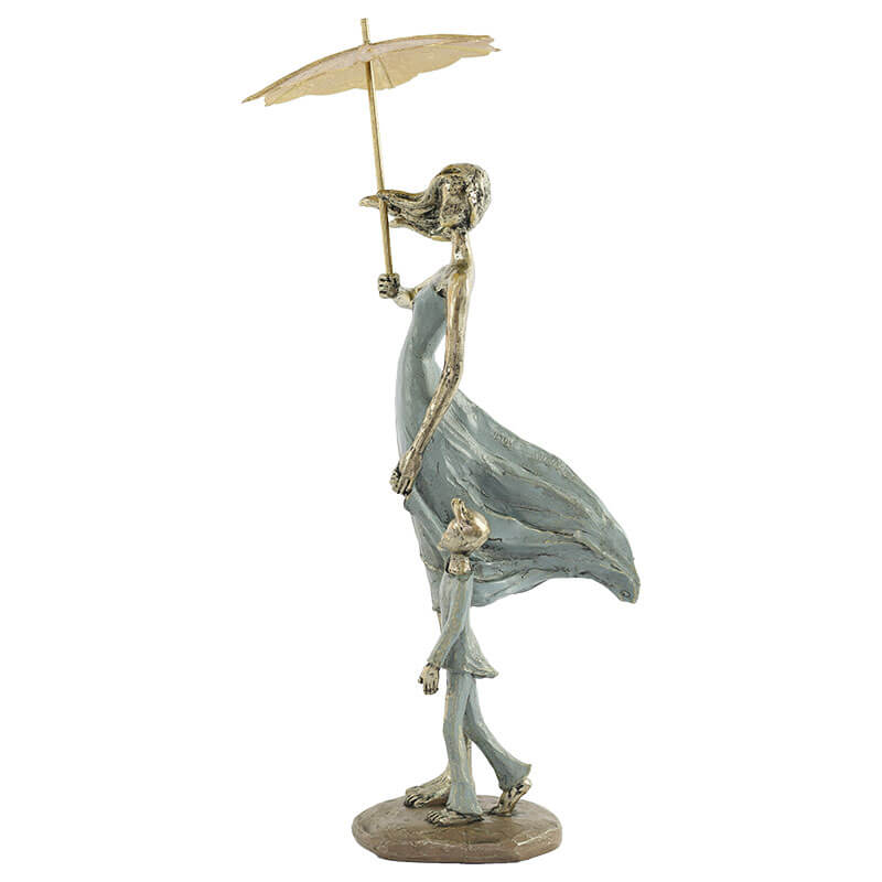 MOTHER AND CHILD/GOLD UMBRELLA 29CM