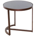 ECLIPSE SIDE BRONZE TABLE 45X47X47CM