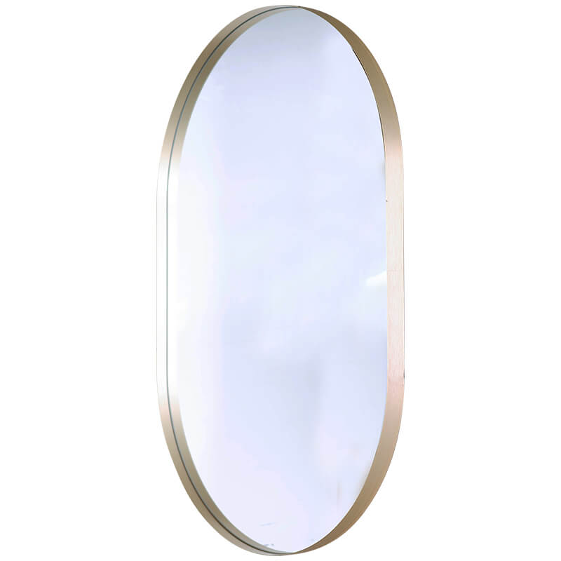 GOLD OVAL MIRROR 90X60CM